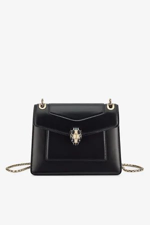 Bvlgari Womens Serpenti Forever Leather Cross-Body Bag