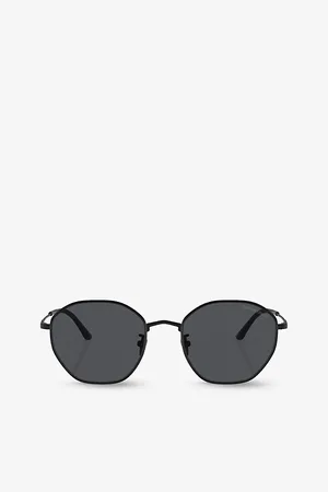 Giorgio Armani Ar6150 Branded Round-Frame Metal Sunglasses