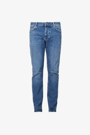NEUW Mens Lou Slim-Fit Straight Cotton-Blend Jeans
