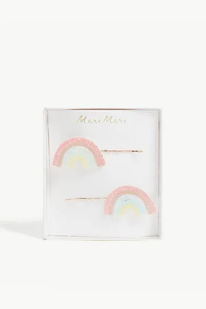 Meri Meri Glitter Rainbow Hair Clips