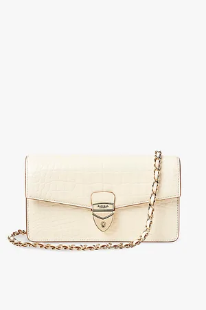 ASPINAL OF LONDON Womens Mayfair Leather Clutch