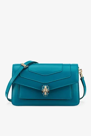 Bvlgari Womens Serpenti Forever East-West Leather Shoulder Bag