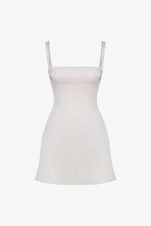 House Of Cb Womens Kara Stretch-Woven Mini Slip Dress