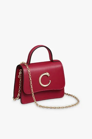 Cartier Womens Panthère De Micro Leather Cross-Body Bag