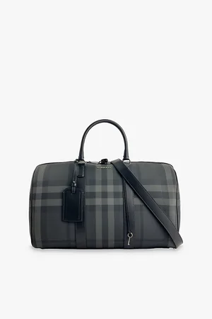 Burberry Mens Boston Faux-Leather Holdall