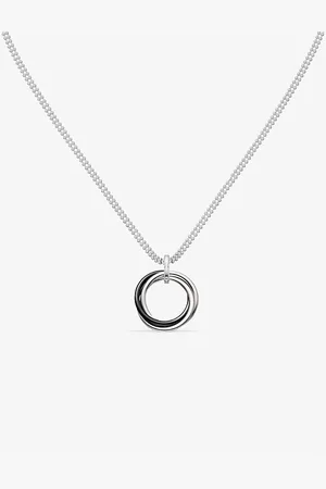 Cartier Trinity 18ct White-Gold, Ceramic and 0.35ct Brilliant-Cut Diamond Pendant Necklace