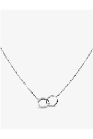 Cartier Love 18ct White-Gold and 18 0.22ct Diamonds Necklace
