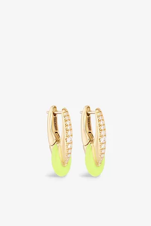 Melissa Kaye Ada 18ct Yellow-Gold and 0.25ct Brilliant-Cut Diamond Earrings