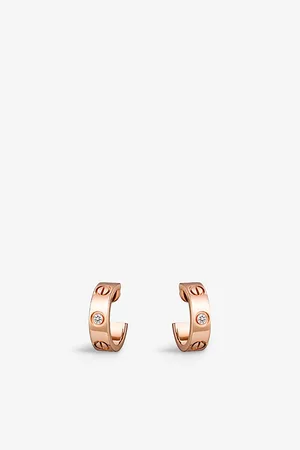 Cartier Love 18ct Rose-Gold and Diamond Earrings
