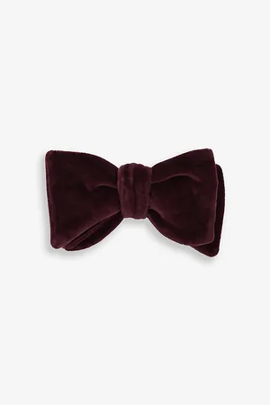 Reiss Mens Hike Self-Tie Velvet Bow Tie