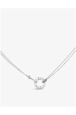 Cartier Love18ct White-Gold and 0.03ct Diamond Necklace