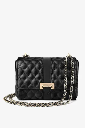 ASPINAL OF LONDON Womens Lottie Quilted Leather Shoulder Bag