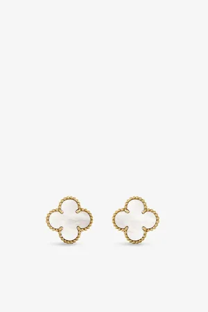 Van cleef Vintage Alhambra Gold and Mother-Of-Pearl Earrings