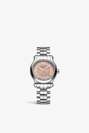 Chopard 278559-3025 Happy Sport Stainless-Steel and 0.35ct Diamond Self-Winding Mechanical Watch