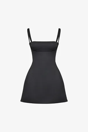 House Of Cb Womens Kara Stretch-Woven Mini Slip Dress