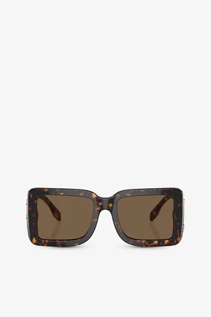 Burberry Womens Be4406U Square-Frame Acetate Sunglasses