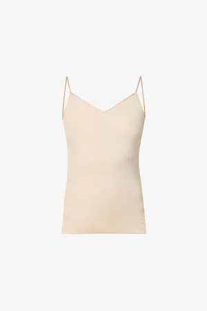 Hanro Womens Seamless Cotton-Jersey Cami Top