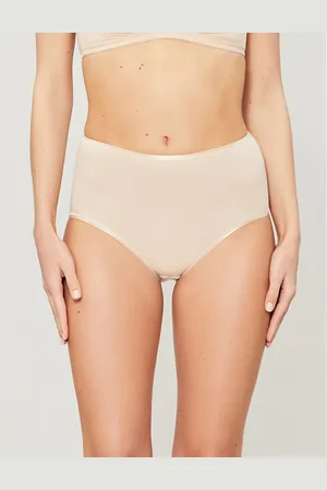 Hanro Womens Seamless Maxi High-Rise Cotton-Jersey Briefs