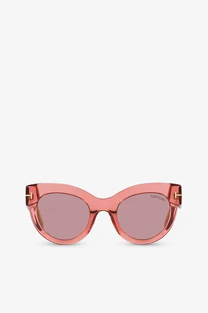 Tom Ford Womens Tr001699 Lucilla Cat-Eye Acetate Sunglasses