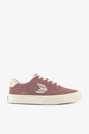 CARIUMA Womens Naioca Branded Suede Low-Top Trainers