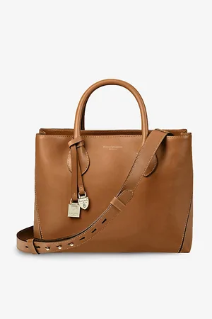 ASPINAL OF LONDON Womens London Midi Leather Tote Bag