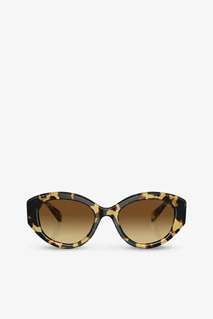 Swarovski Womens Sk6005 Oval-Frame Tortoiseshell Acetate Sunglasses