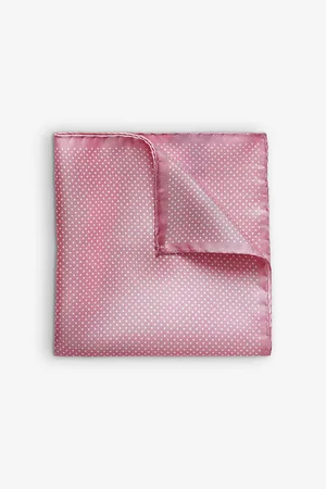 Eton Mens Polka-Dot Silk Pocket Square