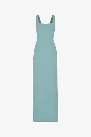 Whistles Womens Mila Square-Neck Woven Maxi Dress