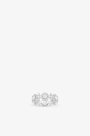 APM Monaco Womens Météorites Circles Sterling- and Pavé Zirconia Ring
