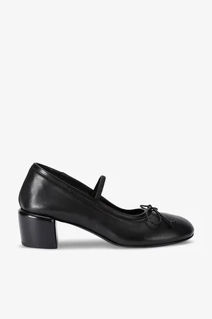 Officine creative Womens Flore 001 Bow-Embellished Leather Heeled Ballerina Pumps