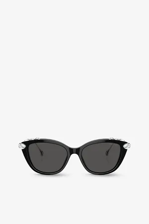 Swarovski Womens Sk6010 Cat-Eye Frame Acetate Sunglasses