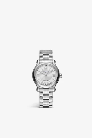 Chopard 278608-3002 Happy Sport Stainless-Steel and 0.25ct Diamond Self-Winding Mechanical Watch