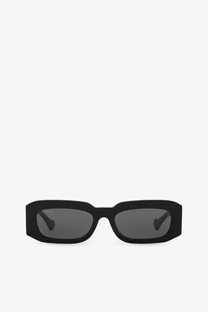 Gucci Womens Gg1426S Rectangle-Frame Acetate Sunglasses