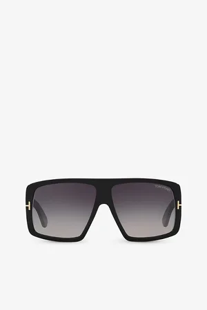 Tom Ford Tr001642 Raven Rectangle-Frame Acetate Sunglasses
