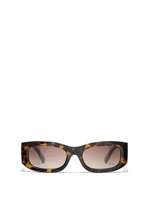 CHANEL Womens Rectangle-Frame Sunglasses