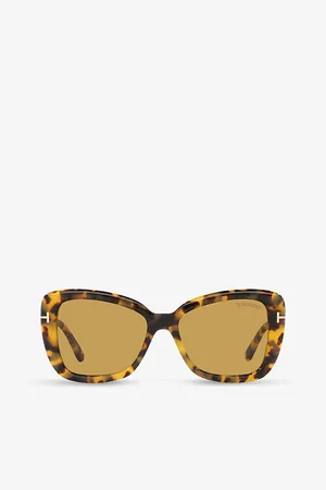 Tom Ford Womens Ft1008 Butterfly-Frame Acetate Sunglasses