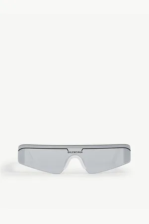 Balenciaga Womens Bb0003S Rectangle-Frame Sunglasses