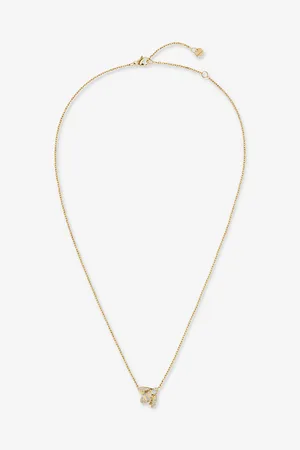 CHAUMET Bee De 18ct Yellow-Gold and 0.3ct Diamond Pendant Necklace
