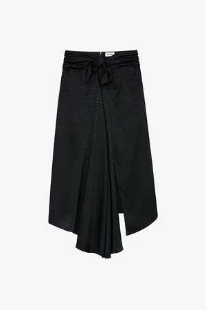 Zadig & Voltaire Womens Janais Asymmetric Silk Skirt