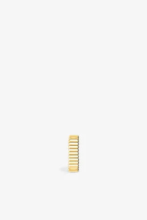 Boucheron Mens Quatre Grosgrain 18ct Yellow- Single Clip-On Earring