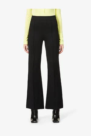Spanx Womens Flared High-Rise Stretch-Woven Trousers