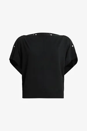 AllSaints Womens Eli Studded Wool-Blend Top