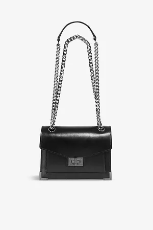 The Kooples Womens Emily Logo-Embellished Leather Cross-Body Bag