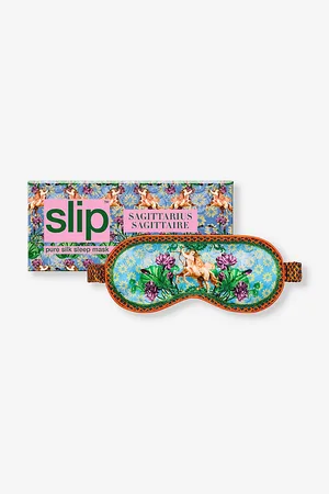 Slip Womens Sagittarius Graphic-Print Silk Eye Mask