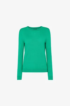 Whistles Womens Annie Crew-Neck Sparkle-Knit Jumper