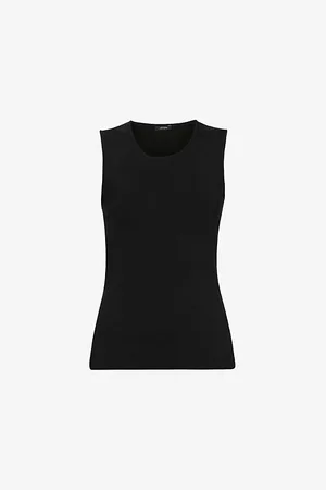 Joseph Womens Scoop-Neck Silk-Blend Tank Top