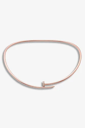 Cartier Juste Un Clou 18ct Rose-Gold and 0.2ct Brilliant-Cut Diamond Necklace