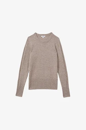 Reiss Womens Annie Round-Neck Wool-Blend Jumper