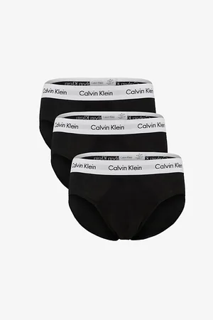 Calvin Klein Mens Pack Of Three Classic Stretch-Cotton Briefs