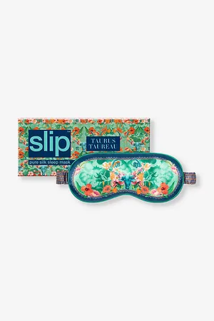 Slip Womens Taurus Graphic-Print Silk Eye Mask